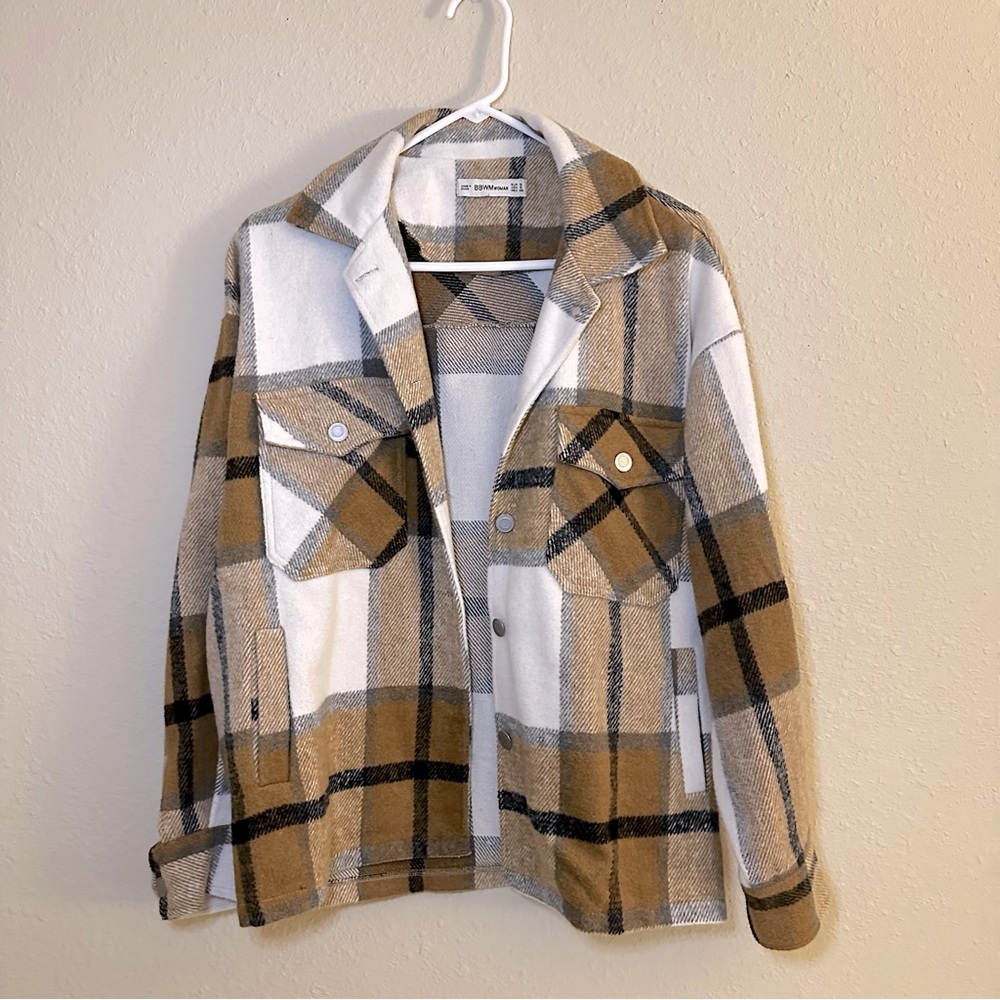 Brown Plaid Shacket